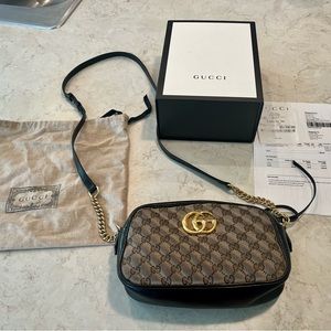 Gucci GG Marmont small shoulder bag.